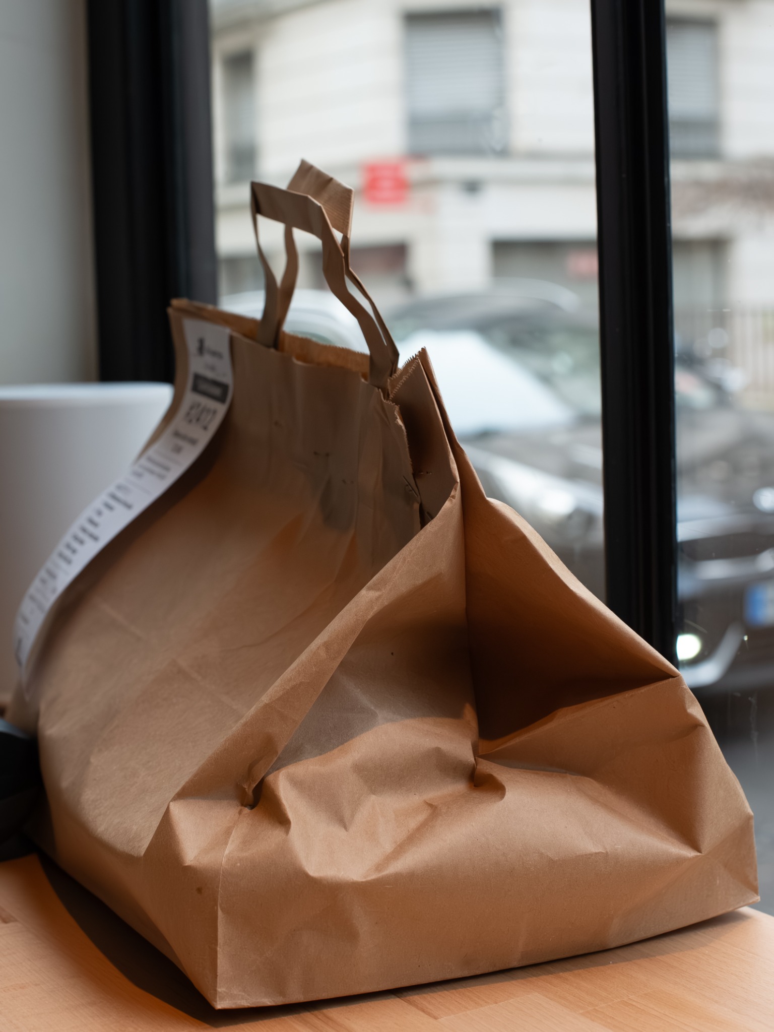 Sacs kraft pour les commandes à emporter